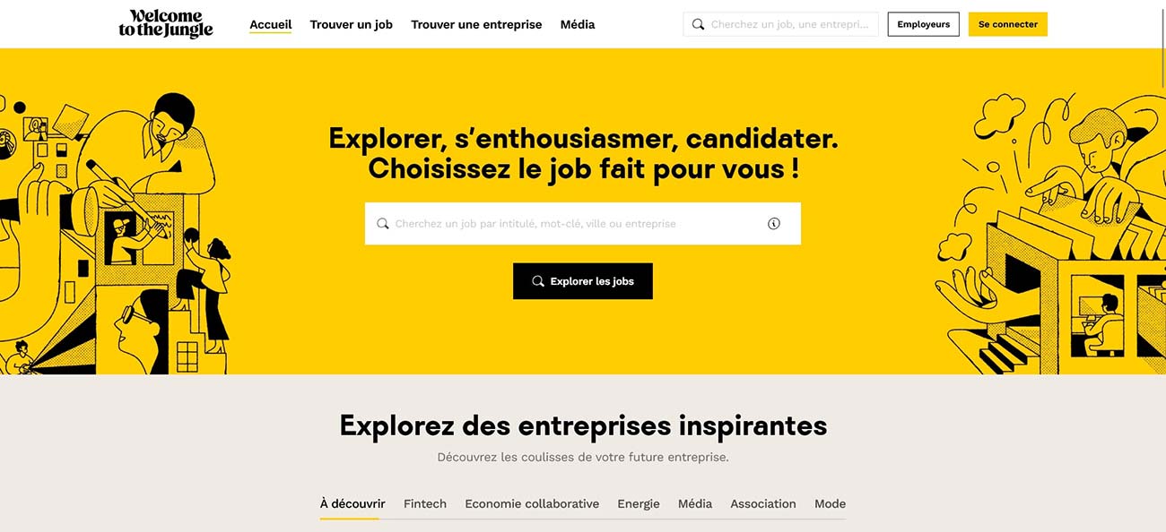Welcome to the Jungle - Jobboard généraliste payant